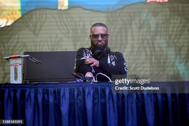 Producer MadLib performs onstage during the Adult Swim Festival at Banc of California Stadium on November 16, 2019 in Los Angeles, California.