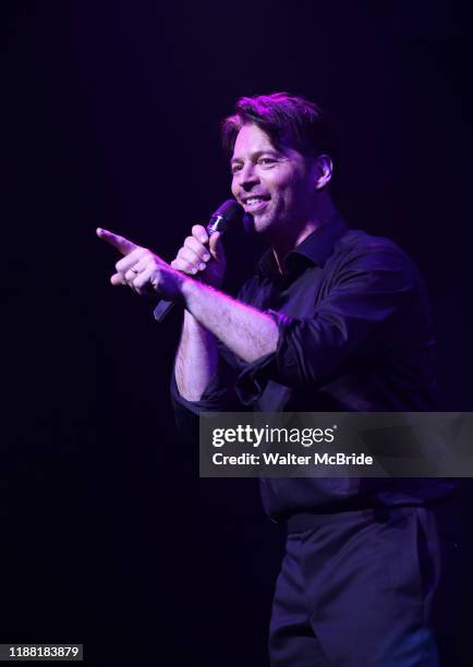 Harry Connick Jr. Performs during the opening night of "Harry Connick Jr. - A Celebration Of Cole Porter" on Broadway at Nederlander Theatre on...