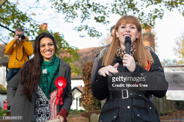 Labour candidate for Chingford and Woodford Green Faiza Shaheen campaigns with Shadow Education Secretary and Labour candidate for Ashton-Under-Lyne...