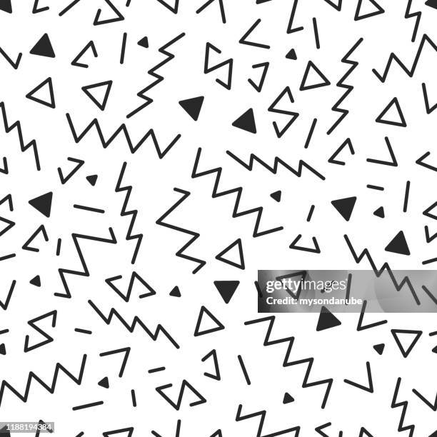 vector seamless geometric pattern illustration - zigzag stock illustrations