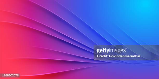 abstract background with purple & blue gradient - three dimensional stock illustrations