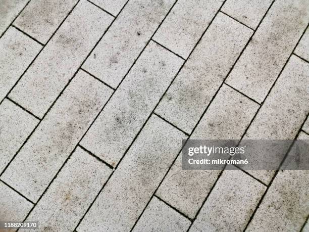 shot of pavement on footpath, pavement textures - stone pavement stock pictures, royalty-free photos & images