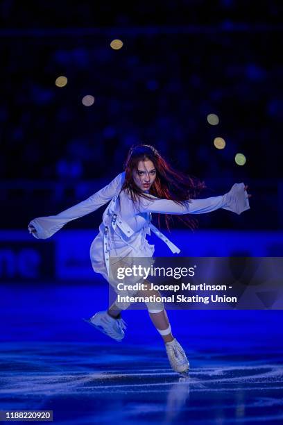 Evgenia Medvedeva of Russia performs in the gala exhibition during day 3 of the ISU Grand Prix of Figure Skating Rostelecom Cup at on November 17,...