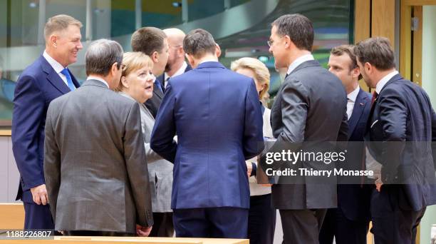 Romanian President Klaus Werner Iohannis is talking with the Cyprus President Nikos Anastasiadis, the German Chancellor Angela Merkel, the Estonian...