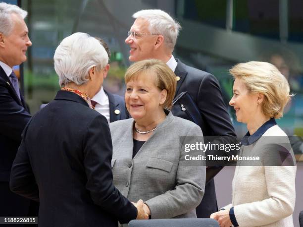 Lithuanian Prime Minister Algirdas Butkevicius is talking with the President of the European Central Bank Christine Lagarde, the German Chancellor...