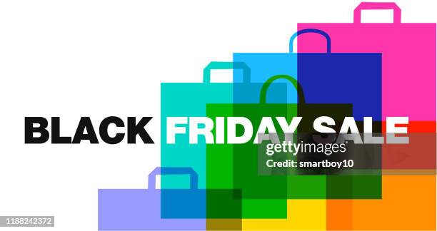 black friday sale - string bag stock illustrations