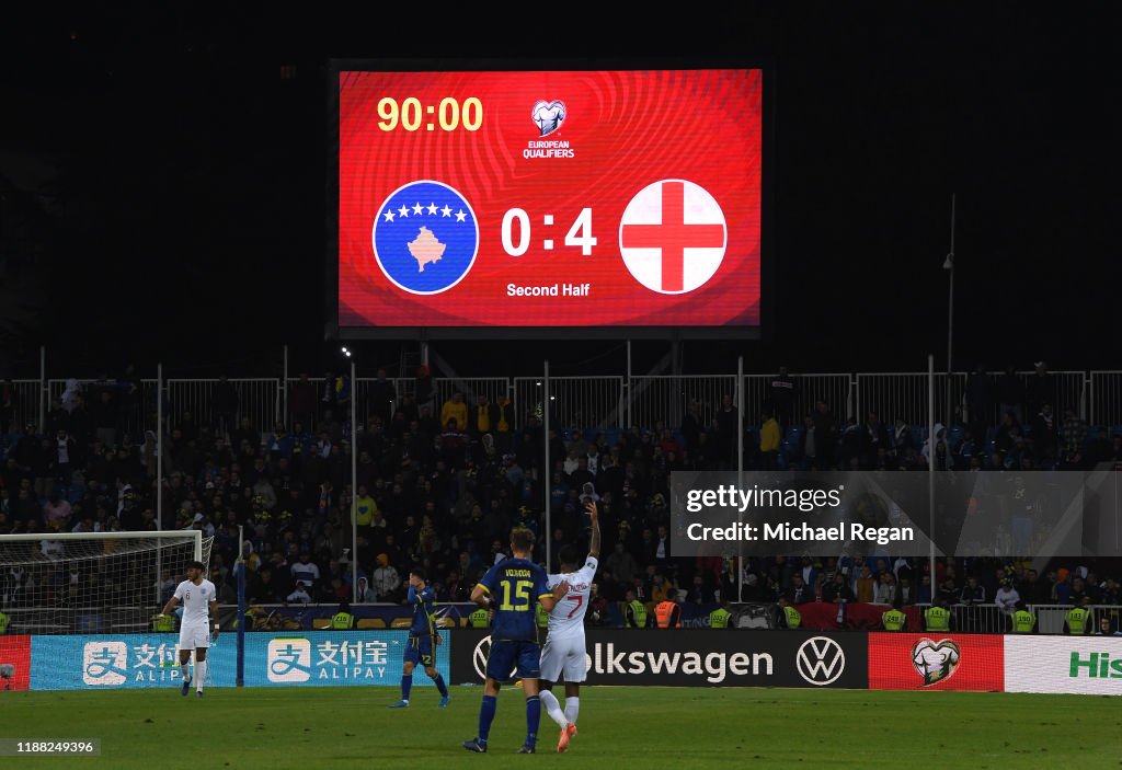 Kosovo v England - UEFA Euro 2020 Qualifier