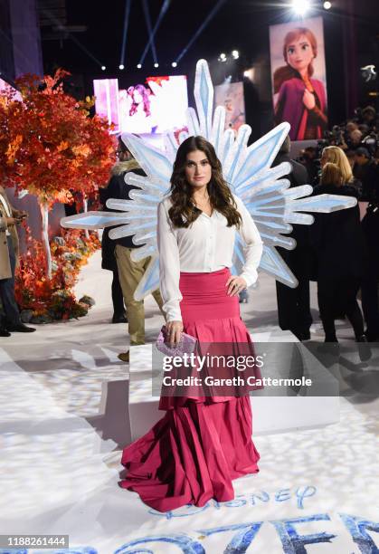 Idina Menzel attends the European Premiere of Disney's "Frozen 2" on November 17, 2019 in London, England.