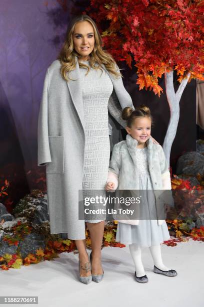 Tamara Ecclestone, daughter Sophia attends the "Frozen 2" European premiere at BFI Southbank on November 17, 2019 in London, England.