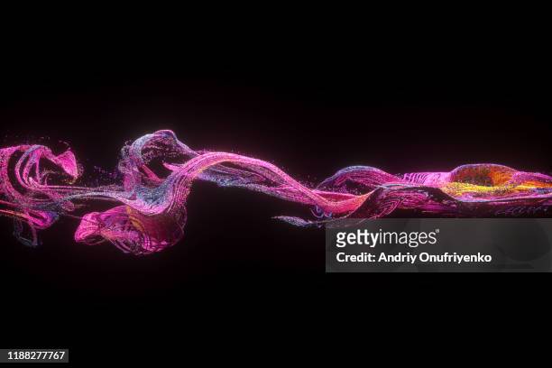 abstract partilces - particle flow stock pictures, royalty-free photos & images