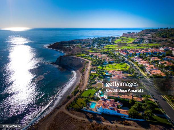 pool views - rancho palos verdes stock-fotos und bilder