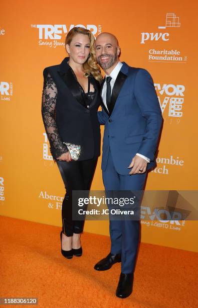 Deanna Daughtry and Chris Daughtry attend the 2019 TrevorLive Los Angeles Gala at The Beverly Hilton Hotel on November 17, 2019 in Beverly Hills,...