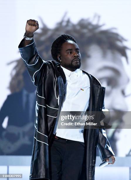 Wale performs onstage at the 2019 Soul Train Awards presented by BET at the Orleans Arena on November 17, 2019 in Las Vegas, Nevada.