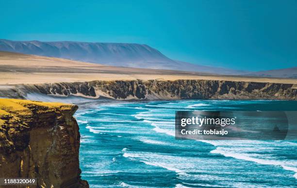 deserto no peru - coastline - fotografias e filmes do acervo