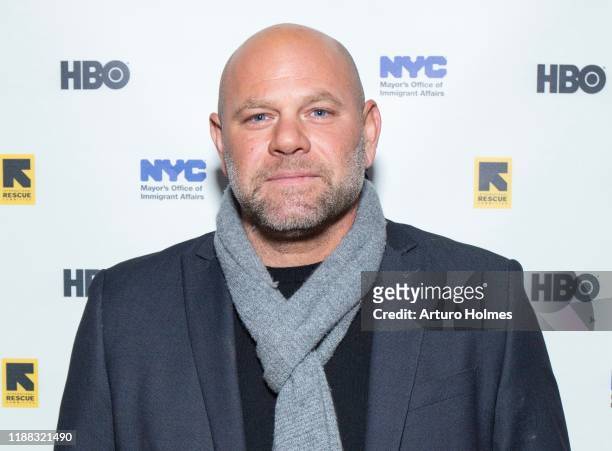 Domenick Lombardozzi attends a WE Refugee fundraiser for the IRC and MOIA at The Cutting Room on November 17, 2019 in New York City.