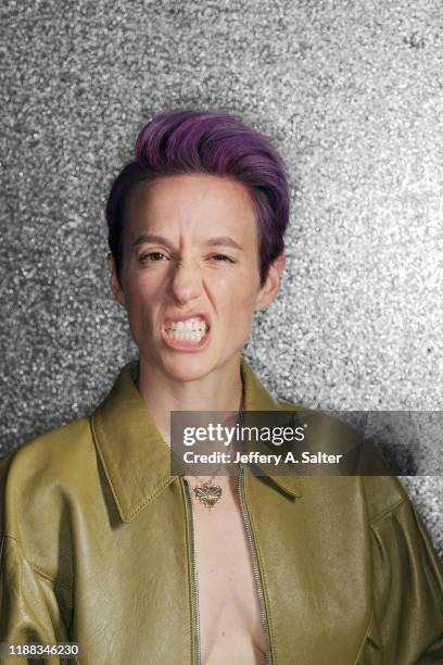 Sportsperson of the Year: Portrait of US Women's National Team and Reign FC forward Megan Rapinoe posing during photo shoot at Hotel LeVeque. Cover....