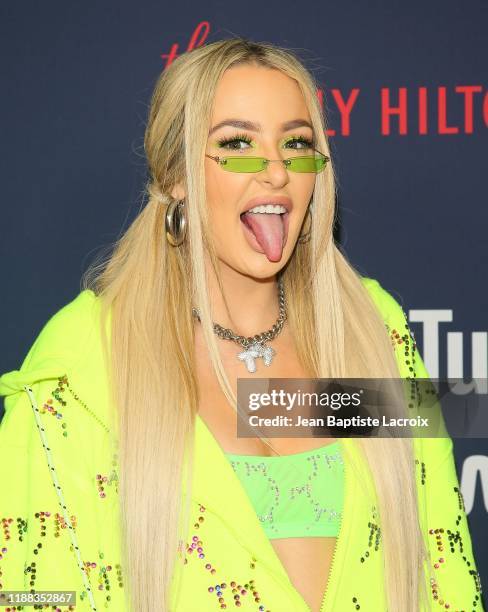 Tana Mongeau attends the 9th Annual Streamy Awards at the Beverly Hilton Hotel on December 13, 2019 in Beverly Hills, California.