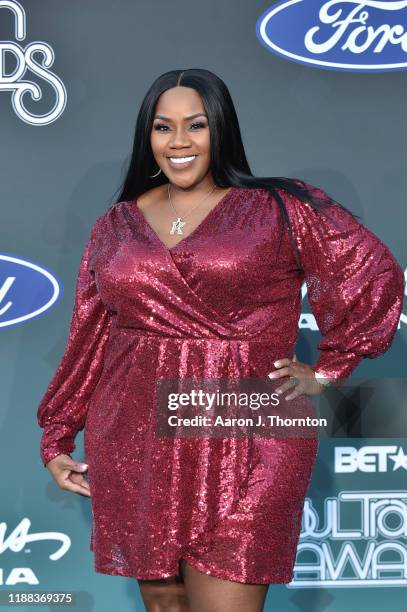 Kelly Price attends the Soul Train Music Awards on November 17, 2019 in Las Vegas, Nevada.