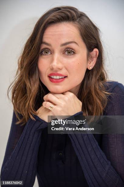 Ana de Armas at the "Knives Out" Press Conference at the Four Seasons Hotel on November 15, 2019 in Beverly Hills, California.