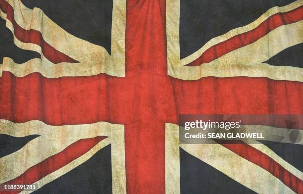 vintage union jack flag - bandera del reino unido fotografías e imágenes de stock
