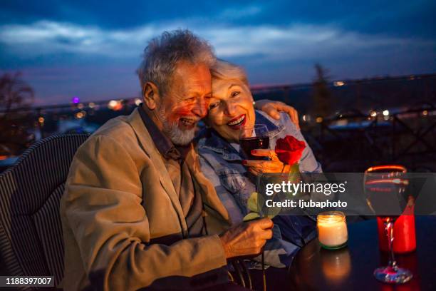 celebrate life - senior romance stock pictures, royalty-free photos & images