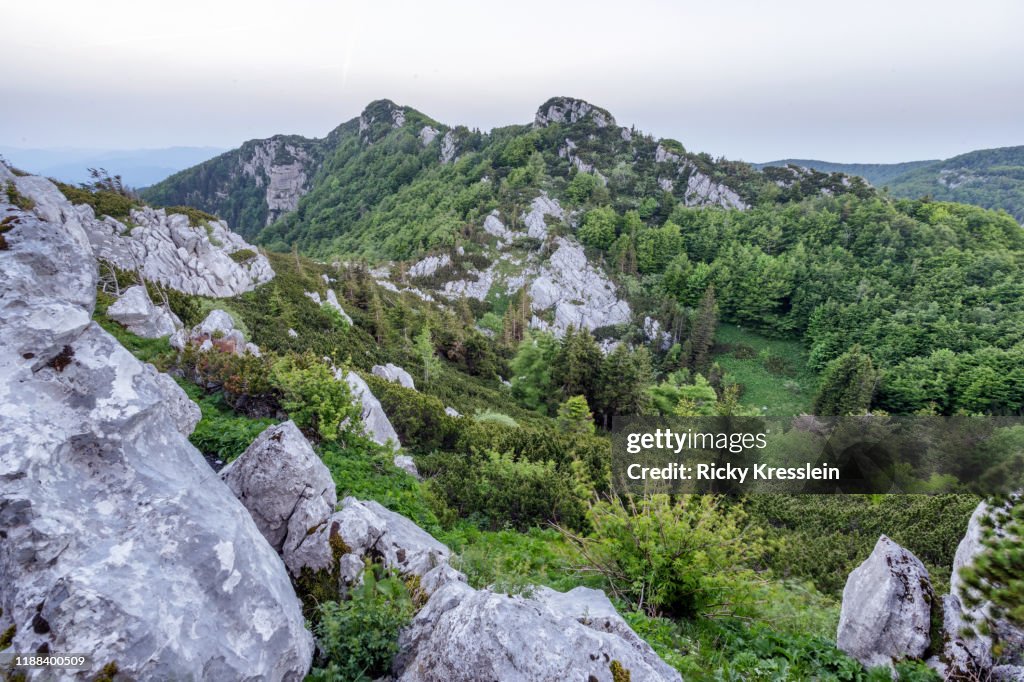 The Dinaric Ranges Sunset In The Dinaric Alps High-Res Stock Photo - Getty Images