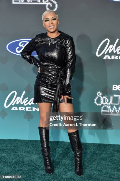 Keyshia Cole attends the Soul Train Music Awards on November 17, 2019 in Las Vegas, Nevada.