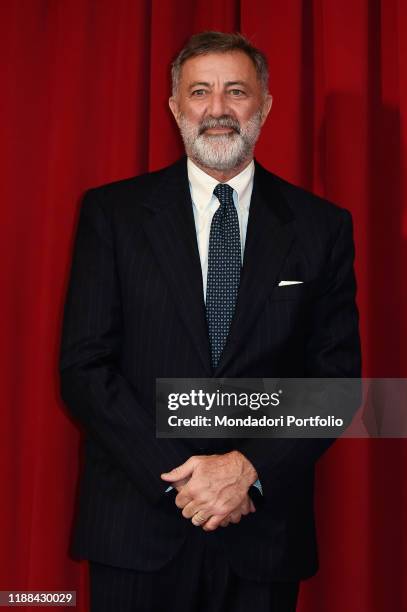 Italian actor Luca Barbareschi during photocall for the presentation of the film L'ufficiale e la spia at Teatro Eliseo. Rome , November 18th, 2019