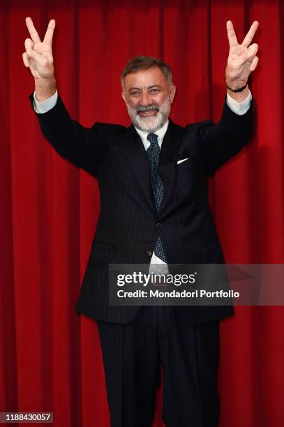 Italian actor Luca Barbareschi during photocall for the presentation of the film L'ufficiale e la spia at Teatro Eliseo. Rome , November 18th, 2019