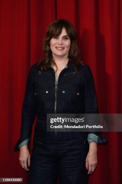 French actress Emmanuelle Seigner during photocall for the presentation of the film L'ufficiale e la spia at Teatro Eliseo. Rome , November 18th, 2019
