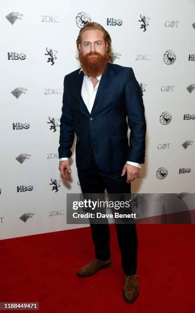 Kristofer Hivju attends "Game Of Thrones: A Celebration" at BFI Southbank on November 18, 2019 in London, England.