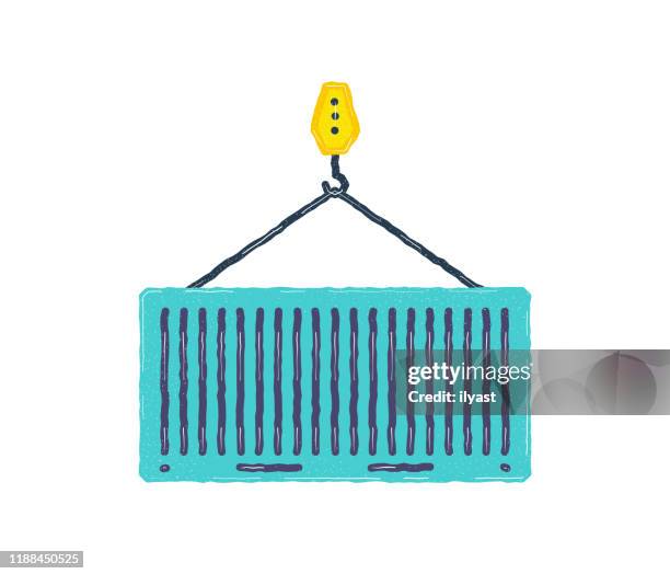 export flat & line icon design - shipyard stock illustrations