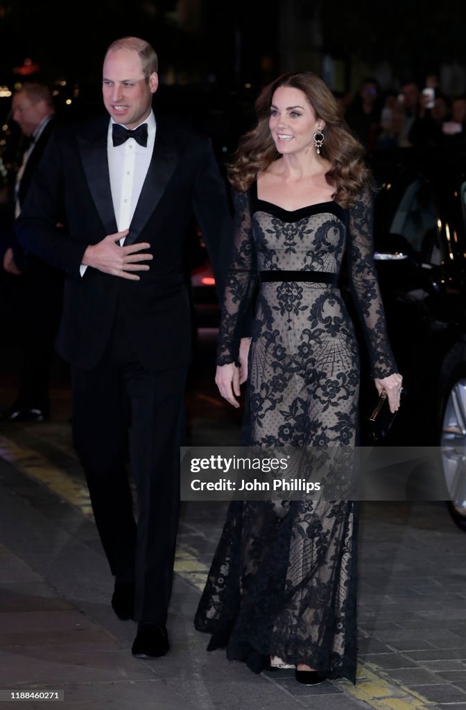 The Duke And Duchess Of Cambridge Attend The Royal Variety Performance