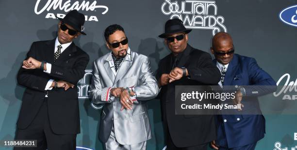 Jimmy Jam, Morris Day, Terry Lewis and Jerome Benton attend the 2019 Soul Train Awards at the Orleans Arena on November 17, 2019 in Las Vegas, Nevada.