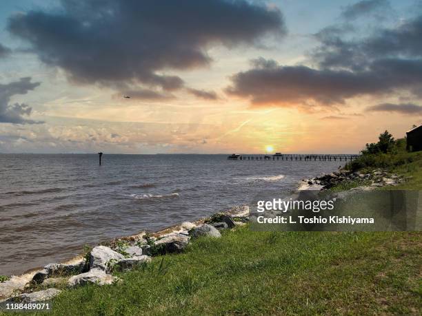 chesapeake bay in maryland - baltimore maryland landscape stock pictures, royalty-free photos & images