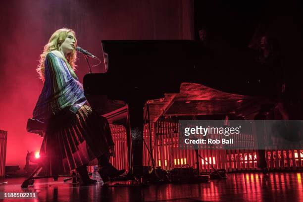 Freya Ridings performs at Brighton Dome on November 18, 2019 in Brighton, England.