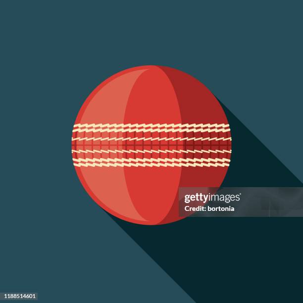 cricket ball icon - cricket stock illustrations