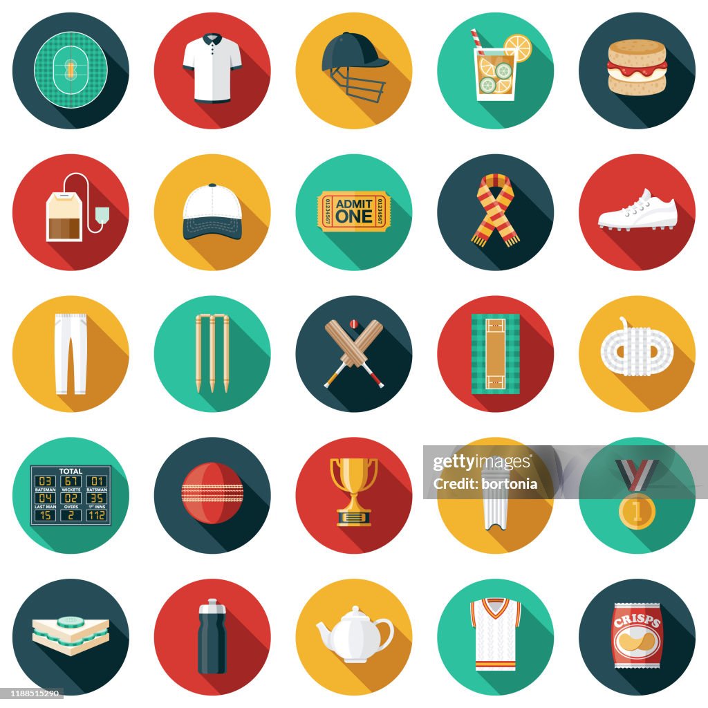 Cricket Icon Set