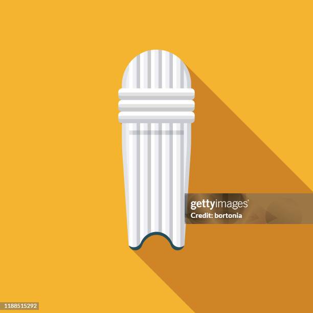 cricket shin guard icon - padding stock illustrations