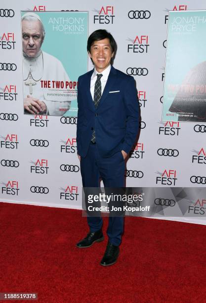 Dan Lin attends "The Two Popes" premiere during AFI FEST 2019 presented by Audi at TCL Chinese Theatre on November 18, 2019 in Hollywood, California.
