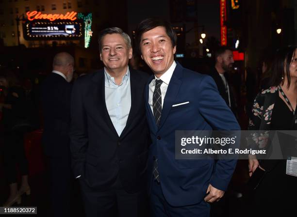 Netflix CCO Ted Sarandos and Dan Lin attend "The Two Popes" premiere during AFI FEST 2019 presented by Audi at TCL Chinese Theatre on November 18,...