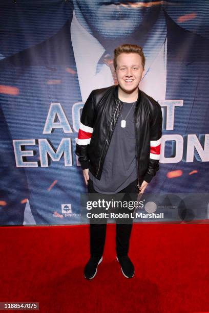 Radio Disney's Cameron McLeod attends the Premiere of Agent Emerson at iPic Theater on November 18, 2019 in Los Angeles, California.