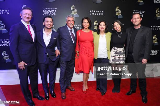 President Latin Academy of Recording Arts & Sciences Gabriel Abaroa, Christian Nodal, Deputy Los Angeles Council Albert Lord, Giselle Fernandez,...