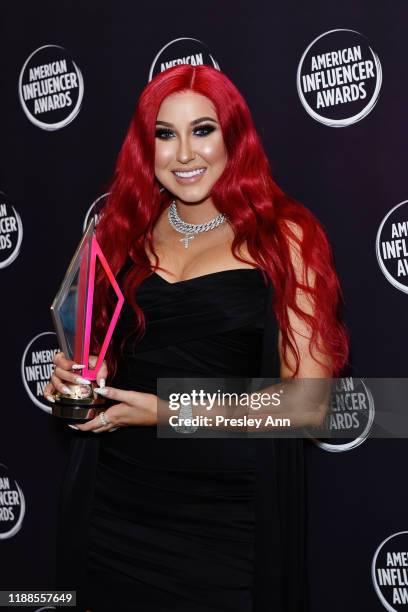 Jaclyn Hill poses backstage during the 2nd Annual American Influencer Awards at Dolby Theatre on November 18, 2019 in Hollywood, California.