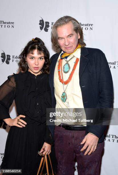 Actors Mercedes Kilmer and Val Kilmer attend the 2019 annual Thespians Go Hollywood Gala at Avalon Hollywood on November 18, 2019 in Los Angeles,...