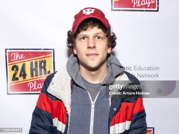 Jesse Eisenberg attends The 24 Hour Plays Broadway Gala at Laura Pels Theatre at the Harold & Miriam Steinberg Center for on November 18, 2019 in New...