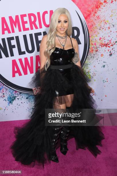 Attends 2019 American Influencer Awards at Dolby Theatre on November 18, 2019 in Hollywood, California.