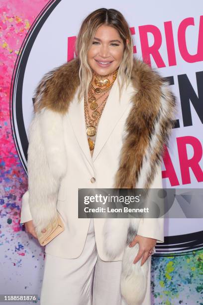 Lo Wheeler Davis attends 2019 American Influencer Awards at Dolby Theatre on November 18, 2019 in Hollywood, California.