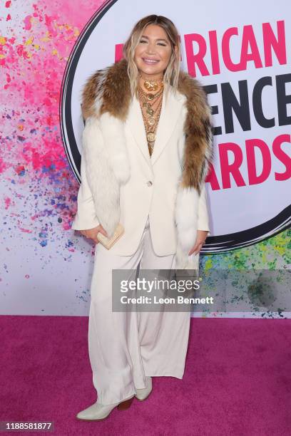 Lo Wheeler Davis attends 2019 American Influencer Awards at Dolby Theatre on November 18, 2019 in Hollywood, California.
