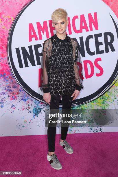 Jake Warden attends 2019 American Influencer Awards at Dolby Theatre on November 18, 2019 in Hollywood, California.